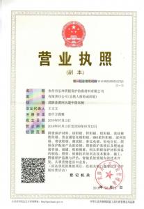 營業(yè)執(zhí)照（國內(nèi)）